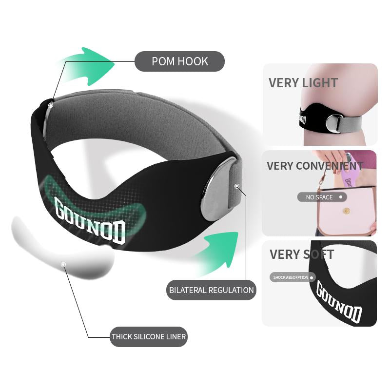 Silicone Patella Knee Strap for Knee Pain Relief – Adjustable Brace for Women & Men, Ideal for Running, Basketball, Volleyball, Squats, Tendonitis, and Jumper’s Knee Support