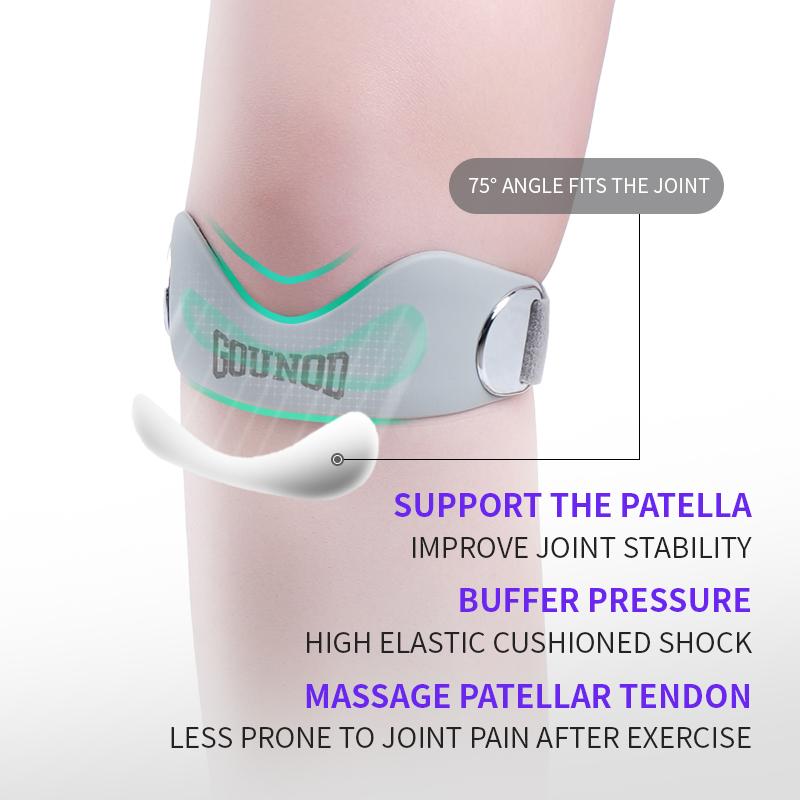 Silicone Patella Knee Strap for Knee Pain Relief – Adjustable Brace for Women & Men, Ideal for Running, Basketball, Volleyball, Squats, Tendonitis, and Jumper’s Knee Support