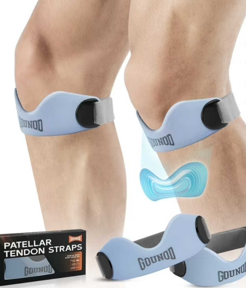 Silicone Patella Knee Strap for Knee Pain Relief – Adjustable Brace for Women & Men, Ideal for Running, Basketball, Volleyball, Squats, Tendonitis, and Jumper’s Knee Support